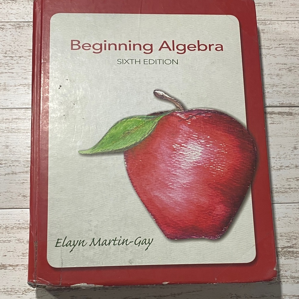 Beginning Algebra Sixth Edition Textbook Elayn Martin-Gay Pearson Math